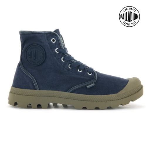 Bottes Palladium Pampa Hi Homme Bleu Marine | FR RHW846U